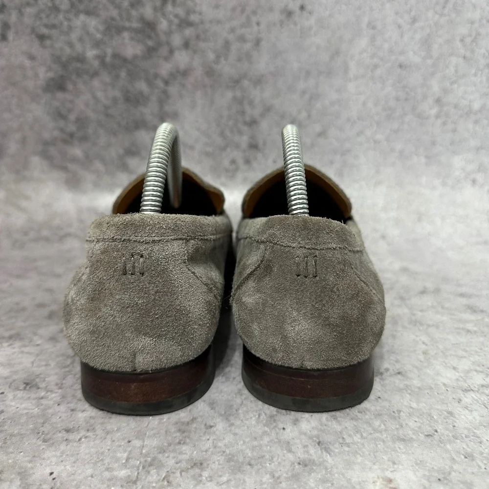 Bar III Baldwinn Penny Loafer Mens 8 Gray Suede Dress Shoes F35877 Slip On
